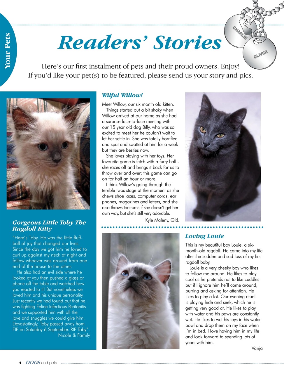 Dogs and Pets Preview Pages