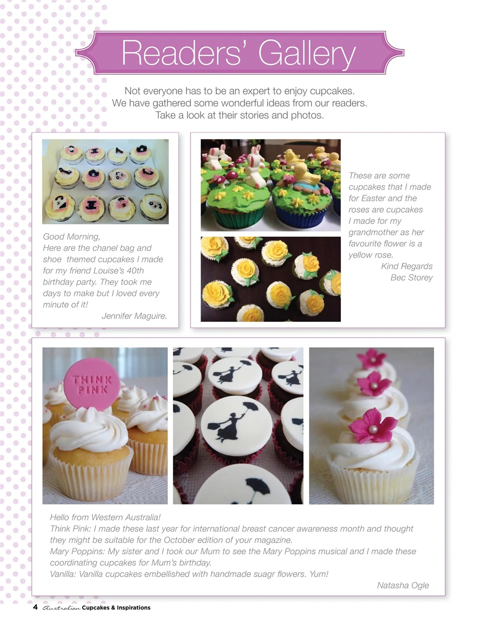 Australian Cupcakes and Inspirations Preview Pages