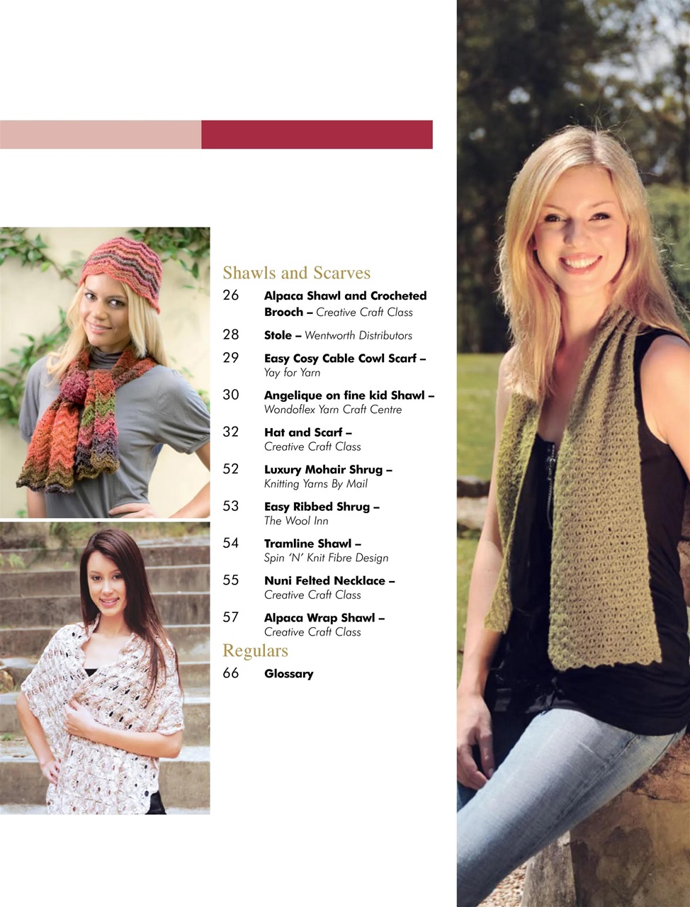 Beanies Shawls and Scarves Preview Pages