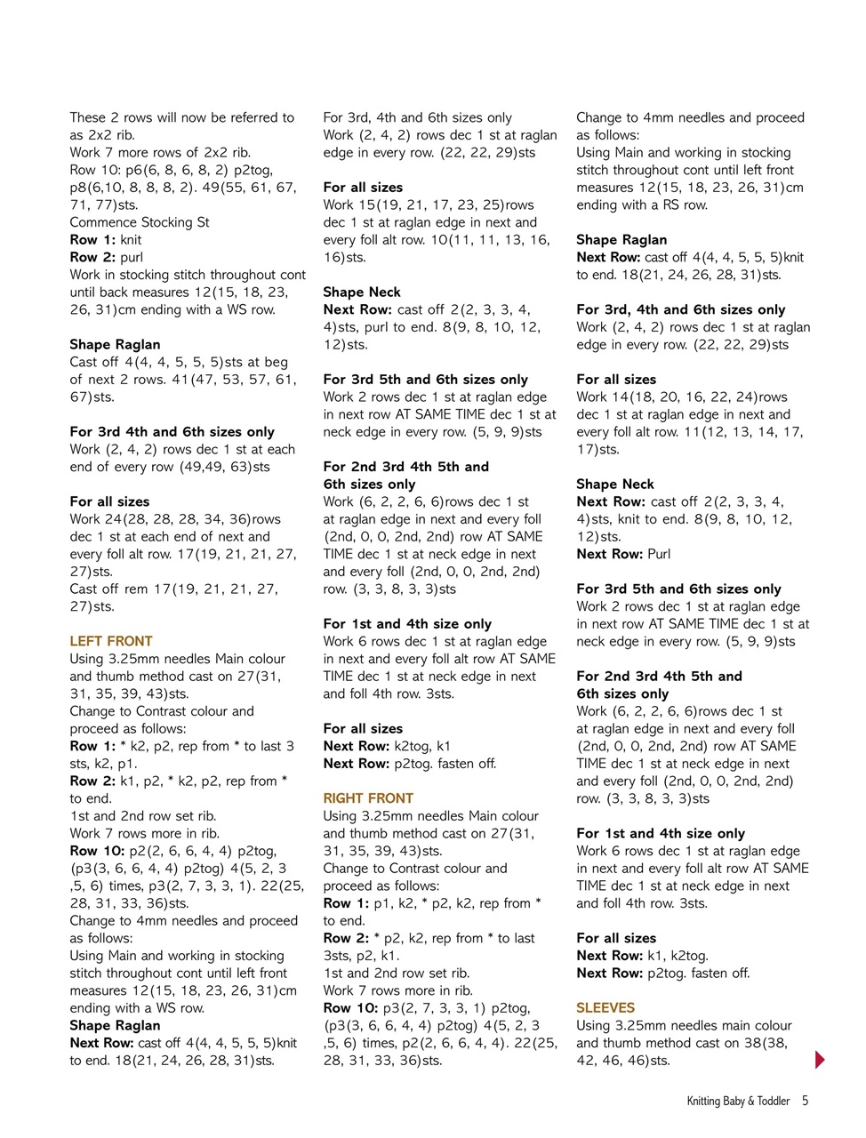 Knitting Baby and Beyond Preview Pages