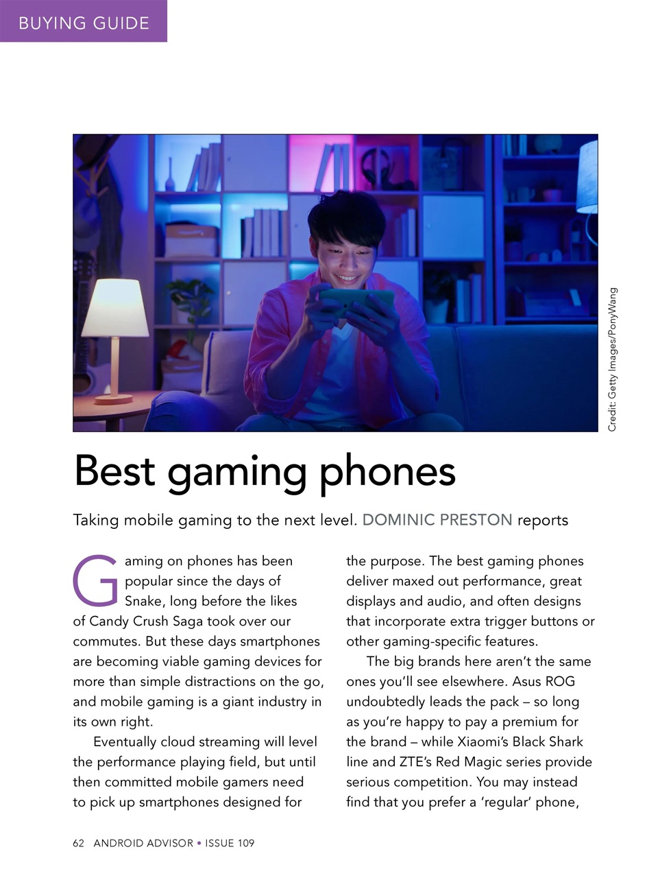 Android Advisor Preview Pages