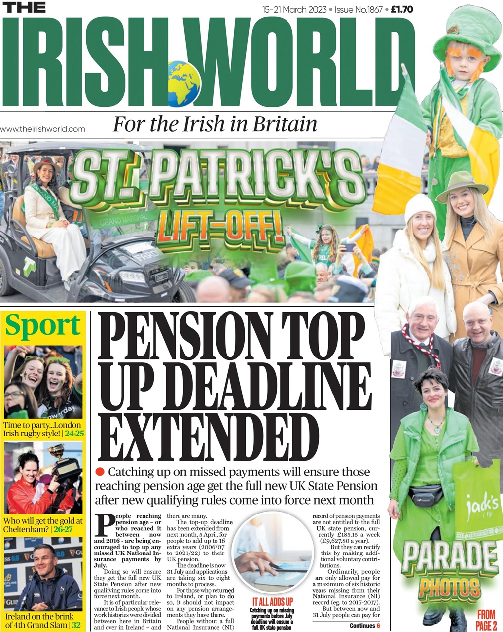 Irish World Preview Pages