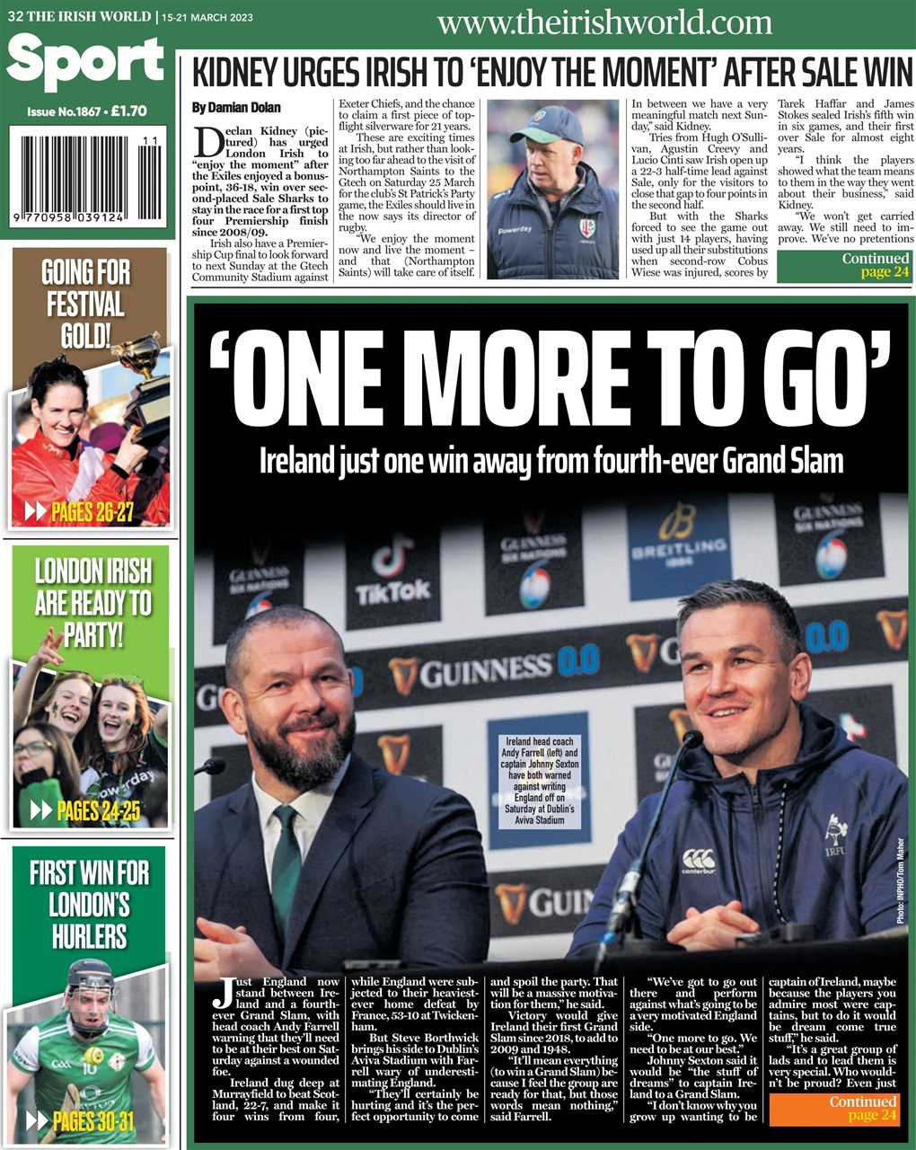 Irish World Preview Pages