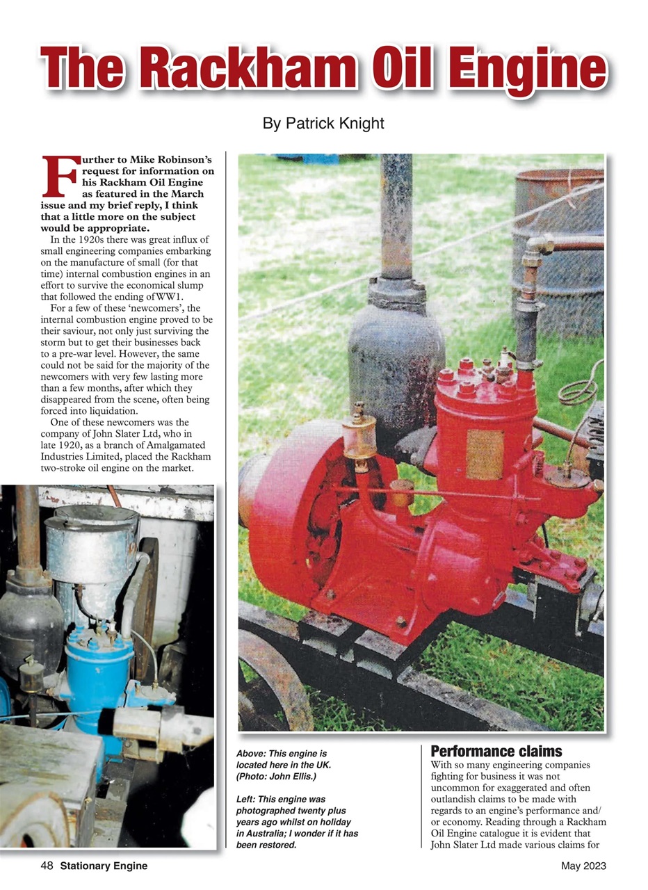 Stationary Engine Preview Pages