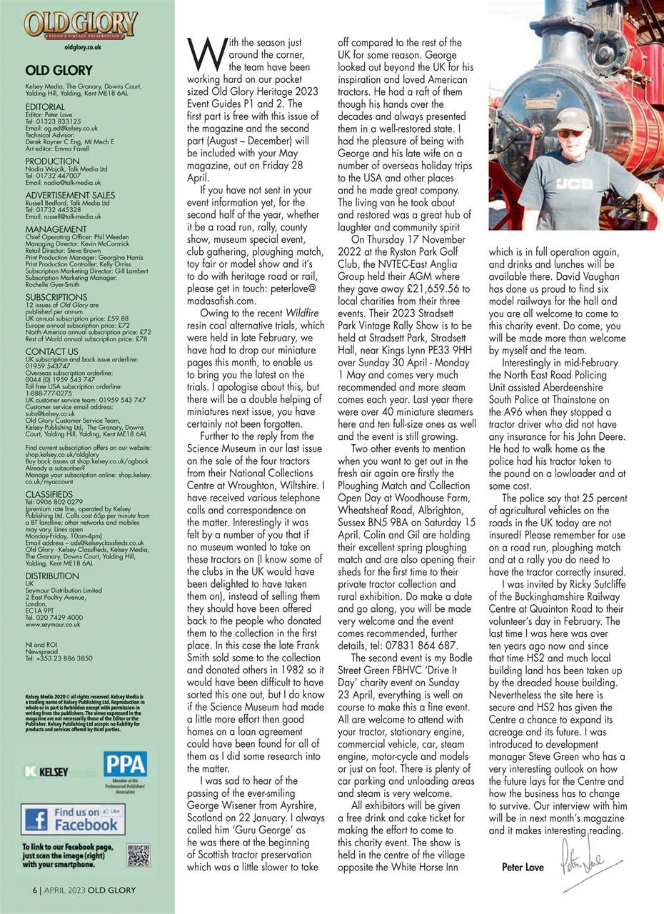 Old Glory Magazine Preview Pages