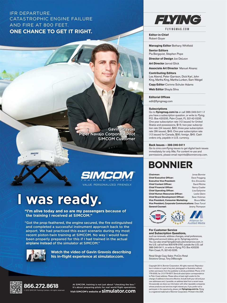 FLYING Magazine Preview Pages