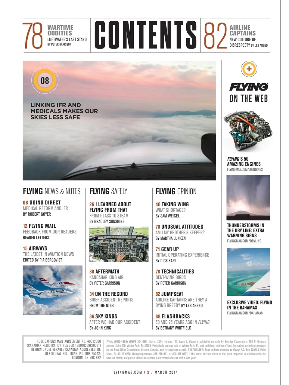 FLYING Magazine Preview Pages