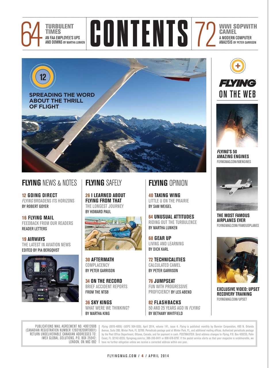 FLYING Magazine Preview Pages