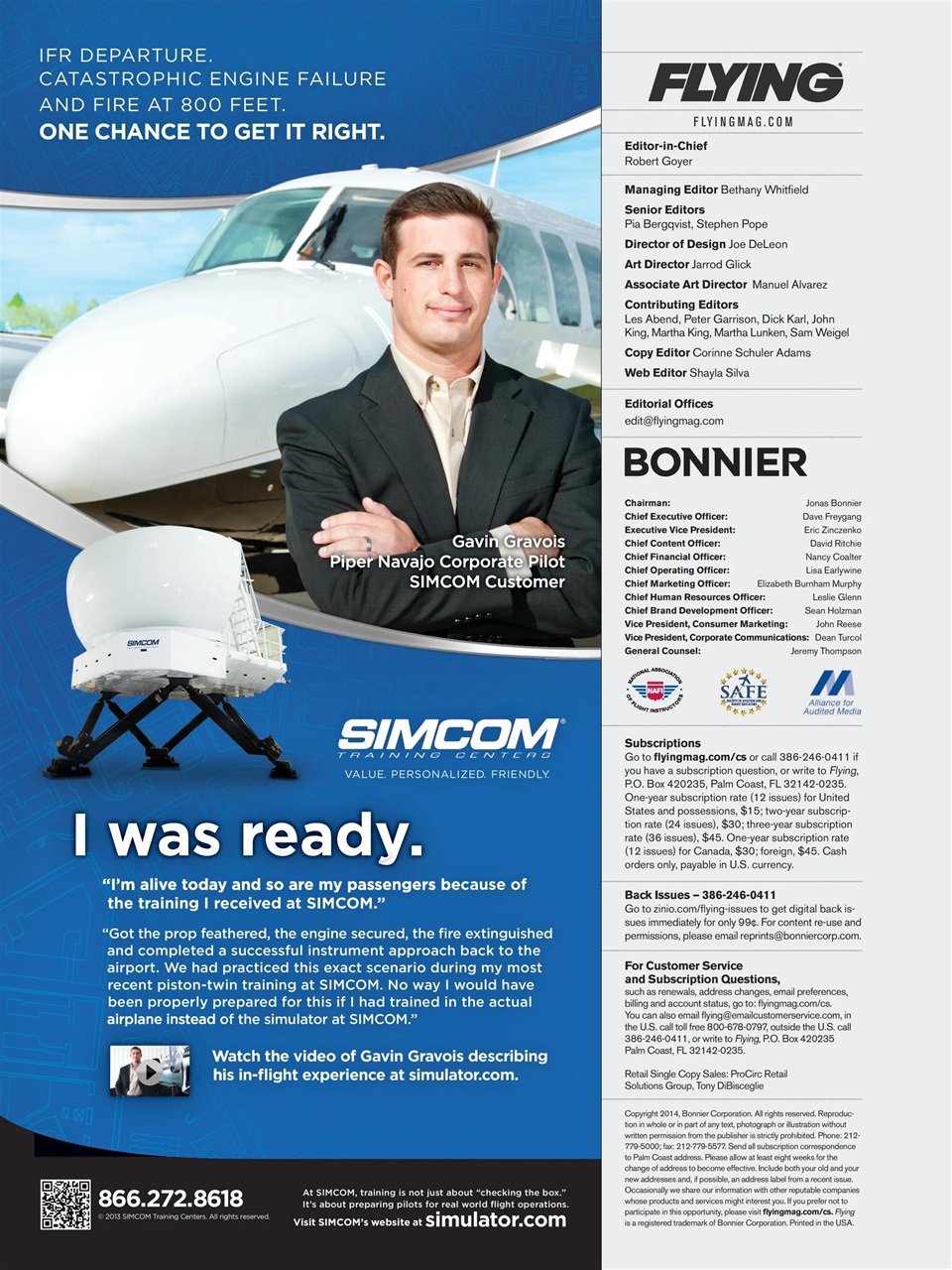 FLYING Magazine Preview Pages