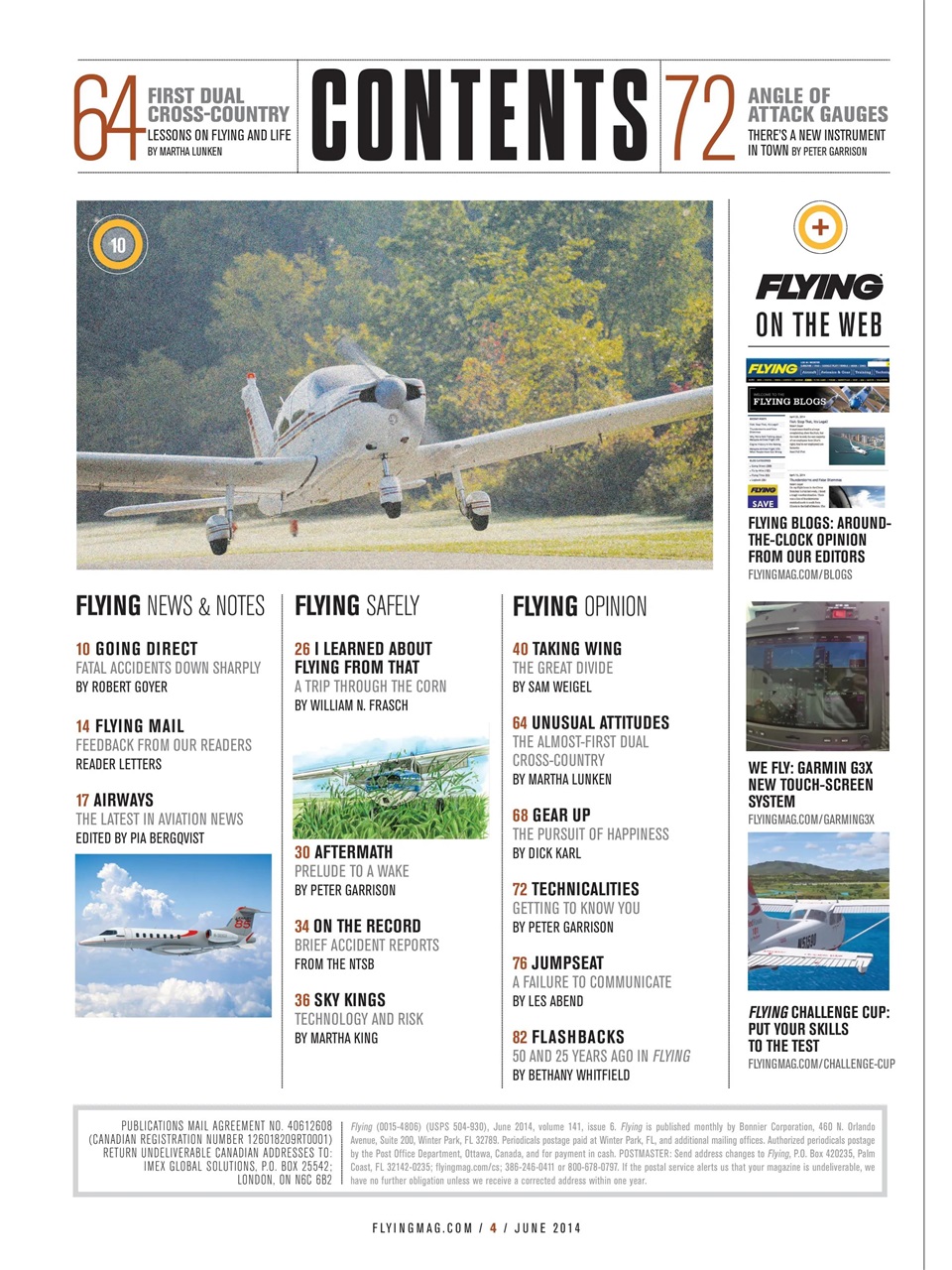 FLYING Magazine Preview Pages