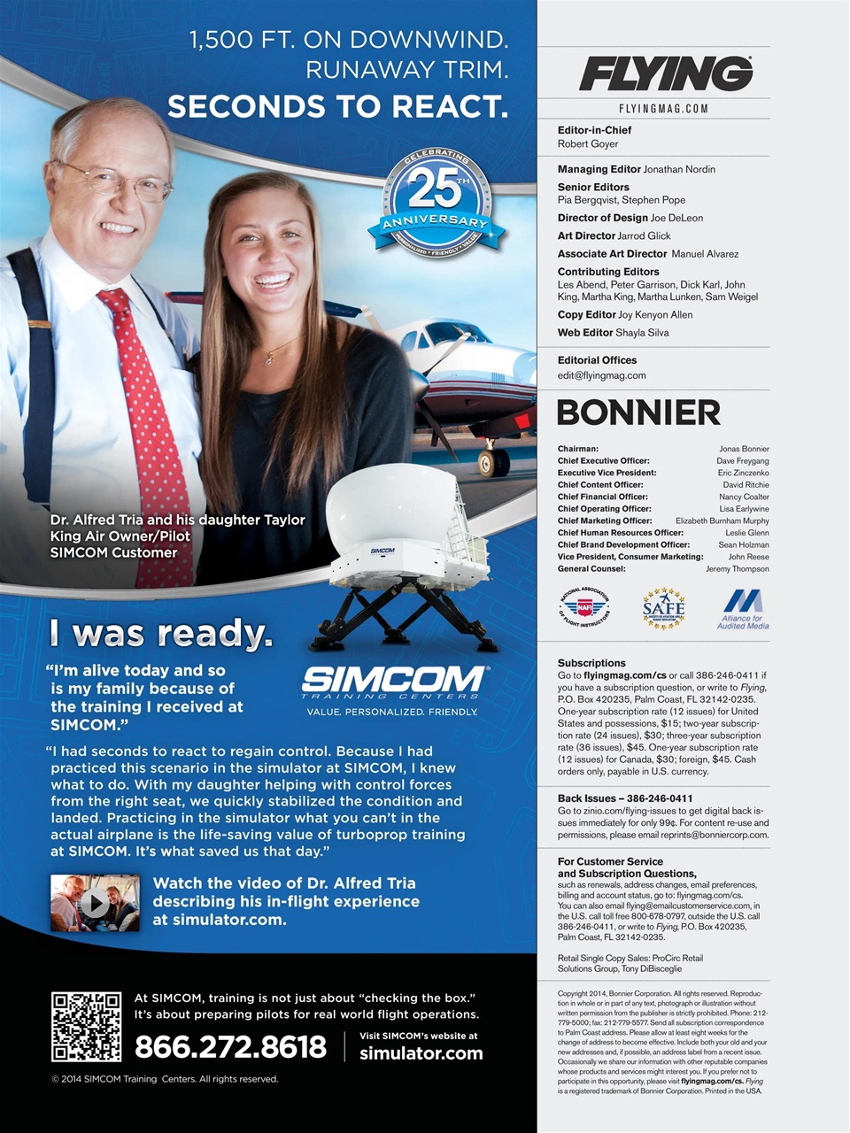 FLYING Magazine Preview Pages