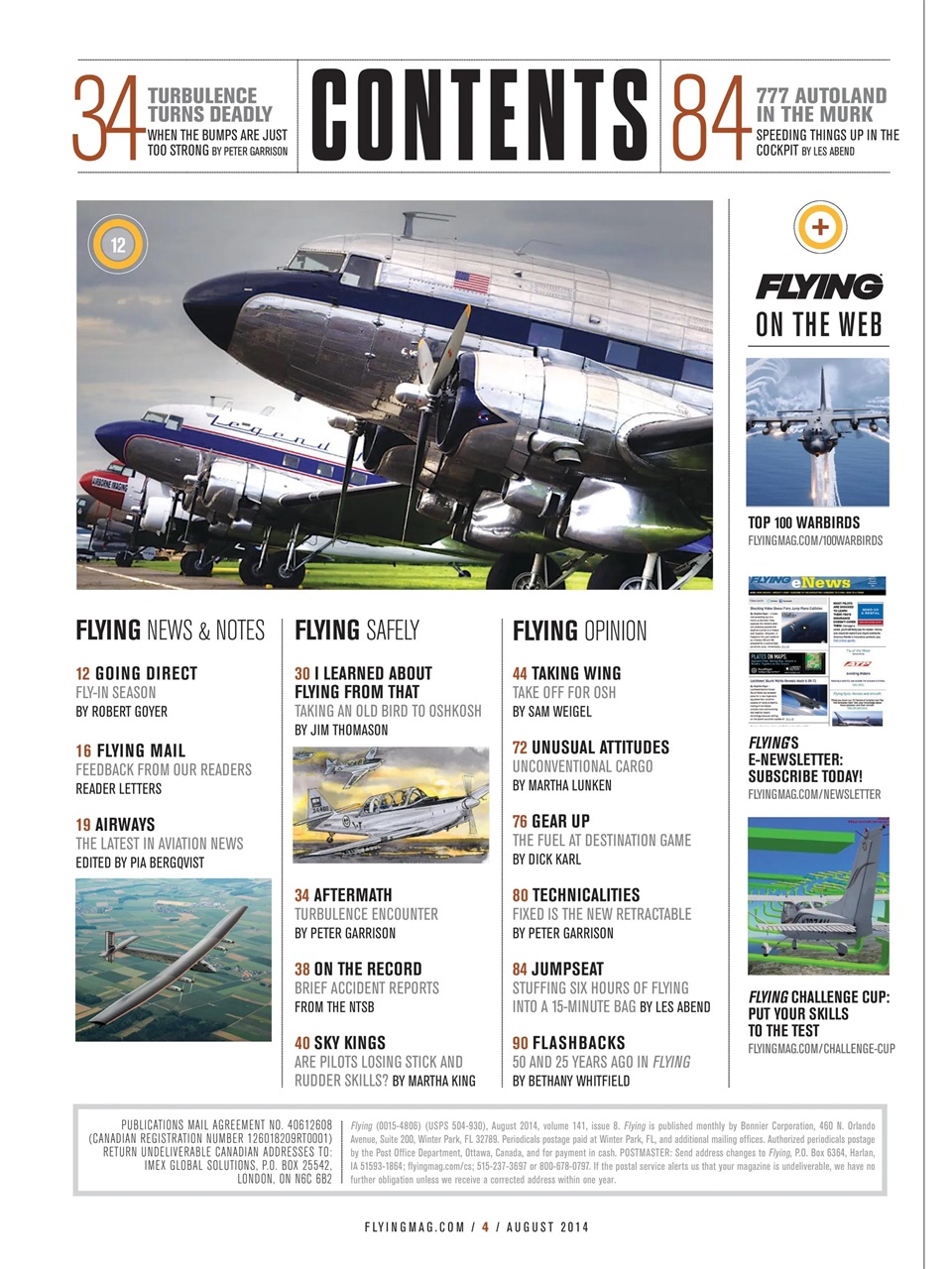 FLYING Magazine Preview Pages