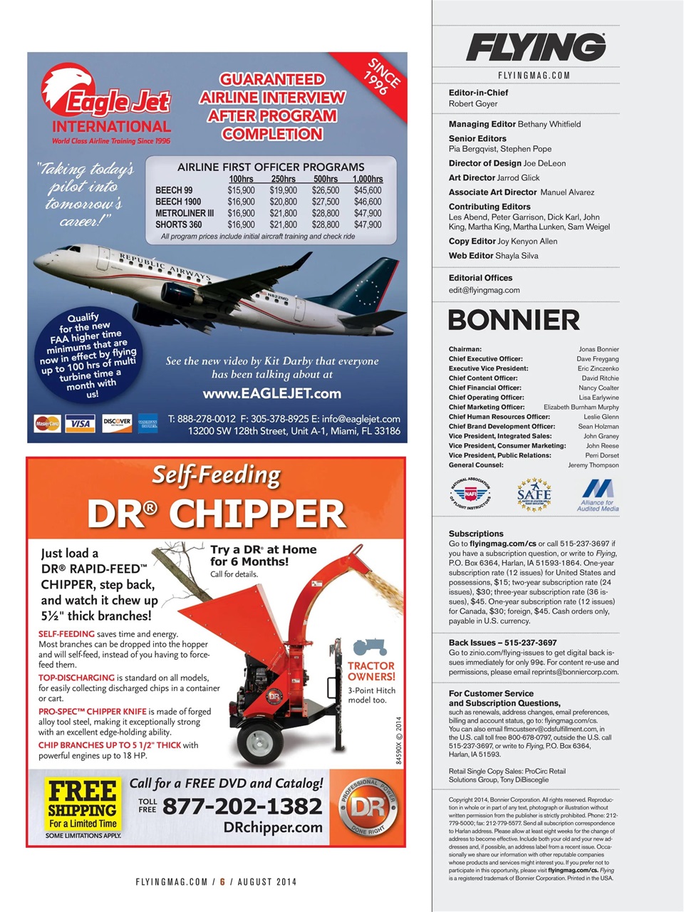 FLYING Magazine Preview Pages