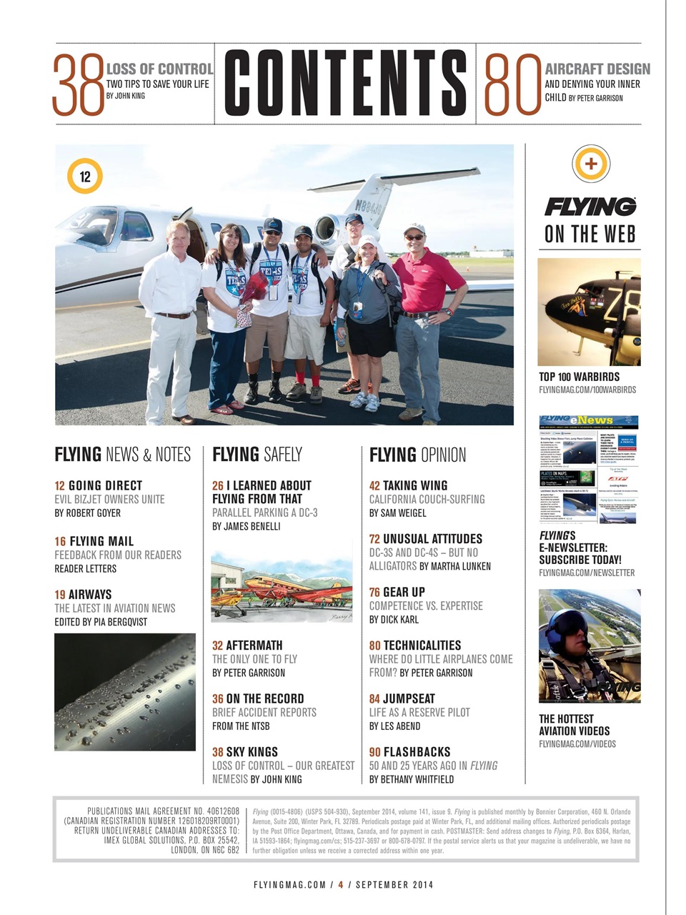 FLYING Magazine Preview Pages