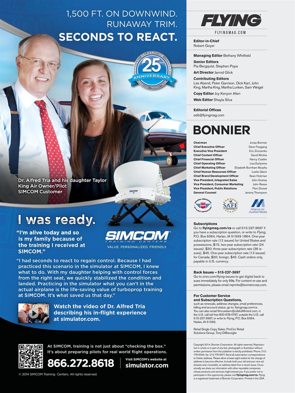 FLYING Magazine Preview Pages