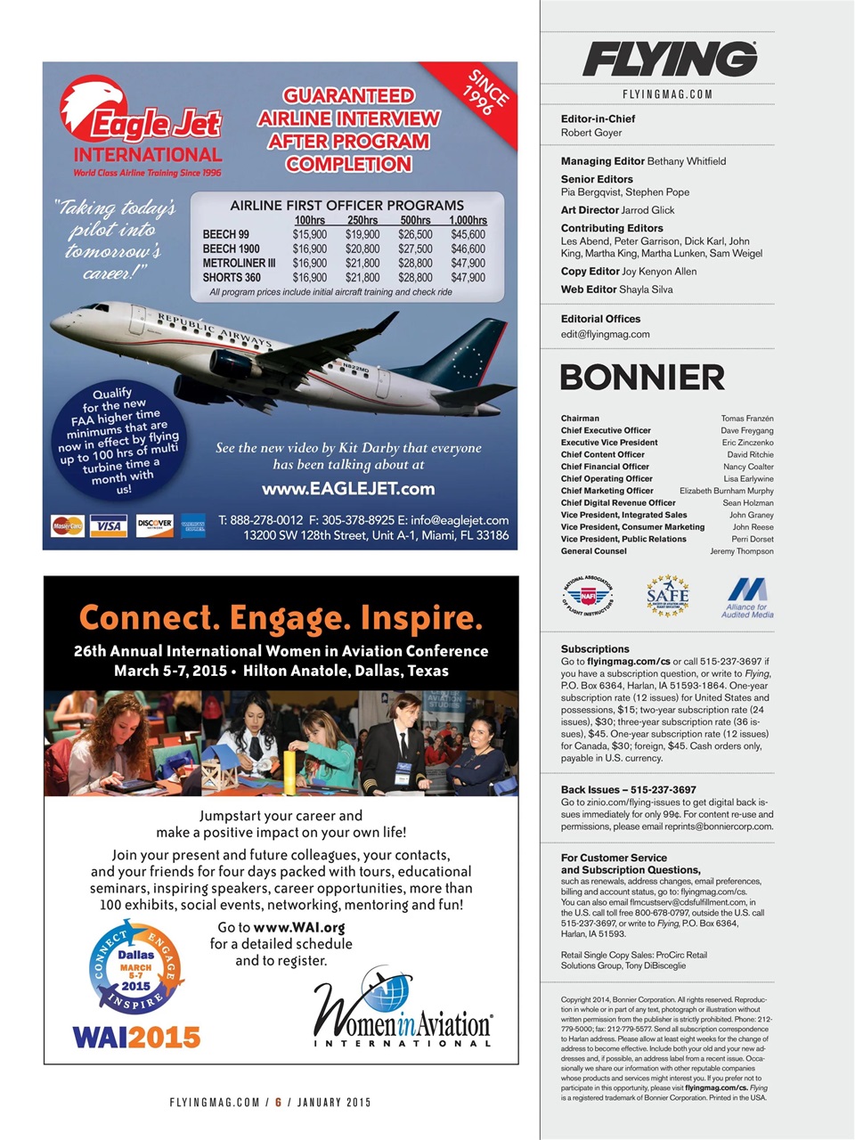 FLYING Magazine Preview Pages