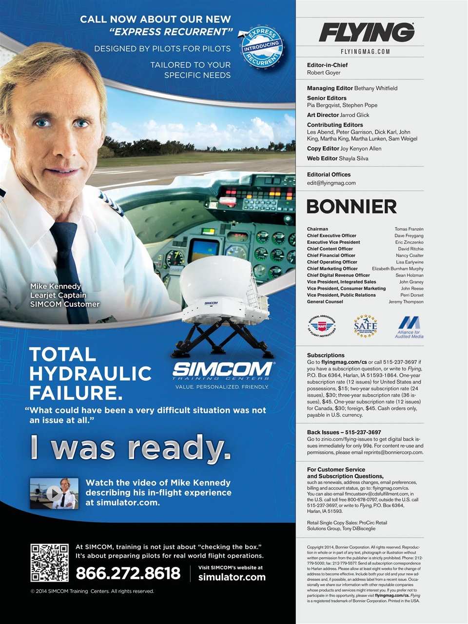 FLYING Magazine Preview Pages