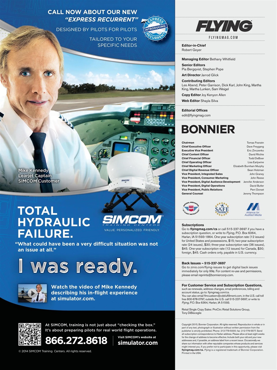 FLYING Magazine Preview Pages