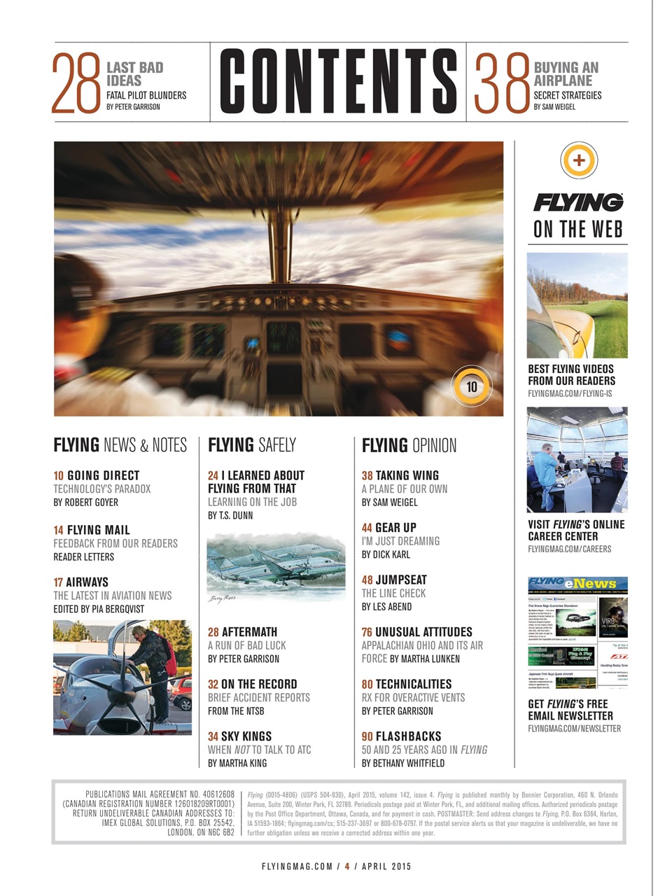 FLYING Magazine Preview Pages