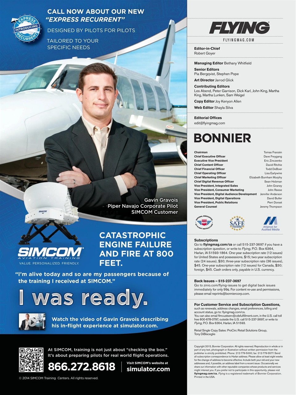 FLYING Magazine Preview Pages