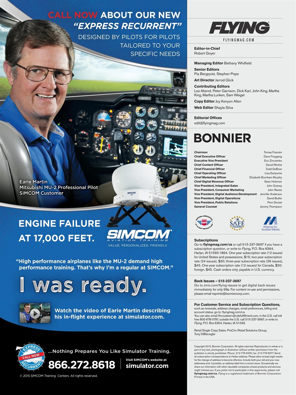 FLYING Magazine Preview Pages