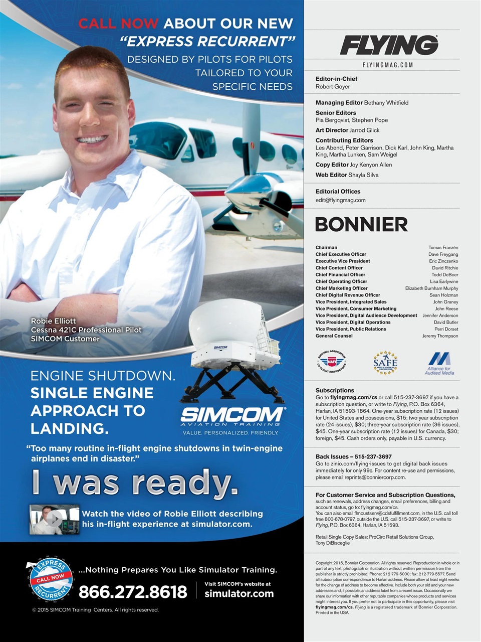 FLYING Magazine Preview Pages