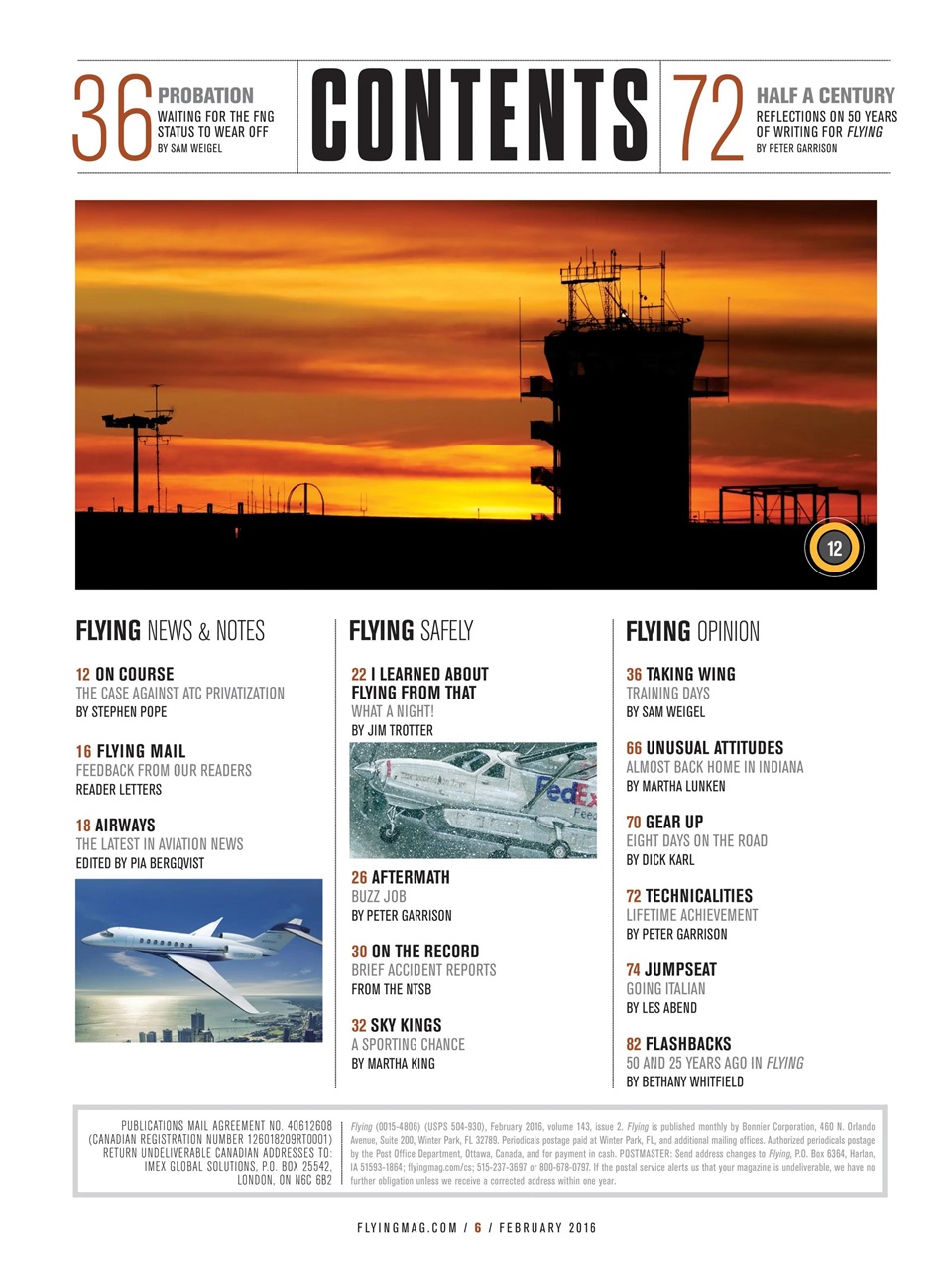 FLYING Magazine Preview Pages