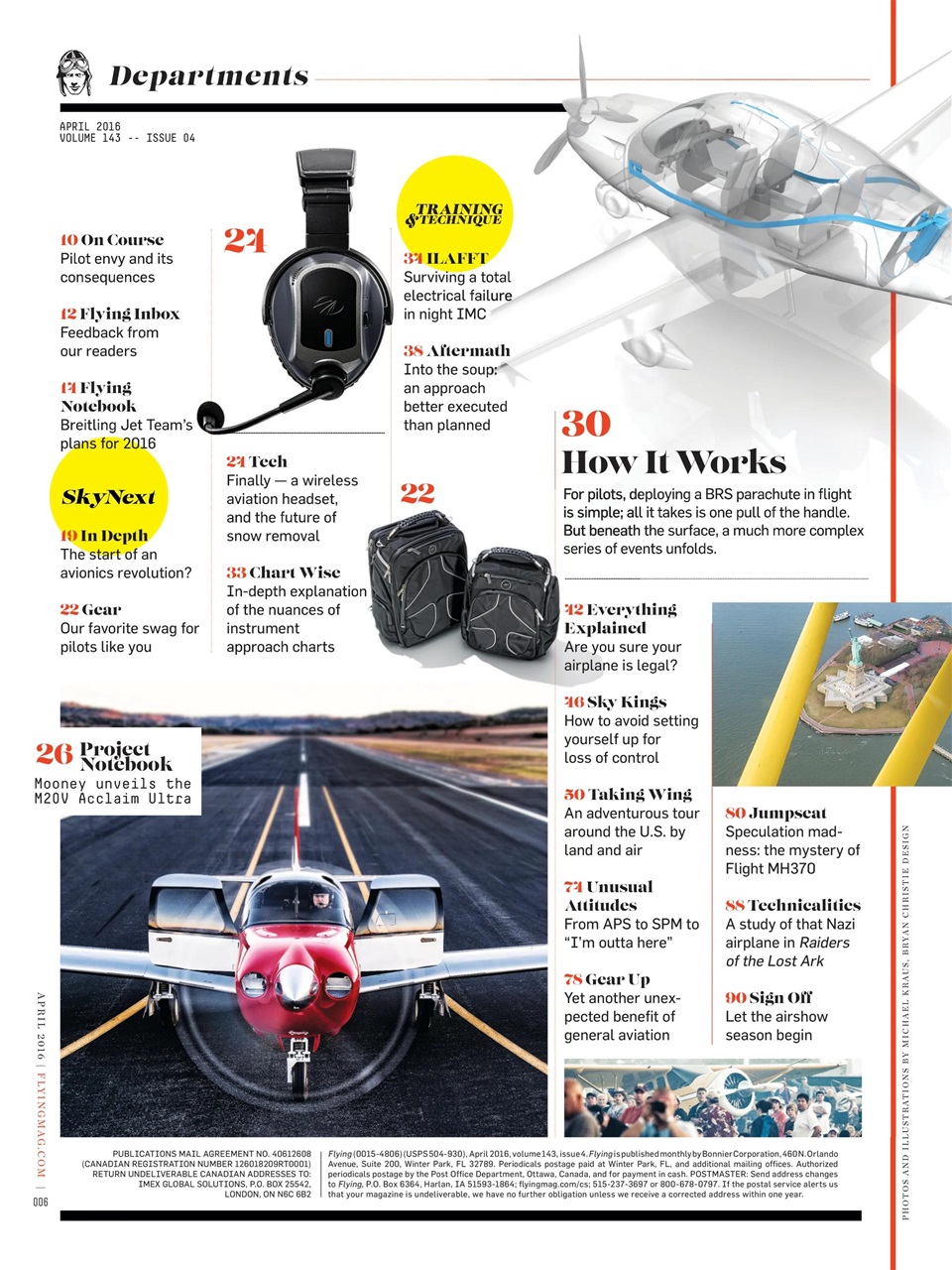 FLYING Magazine Preview Pages