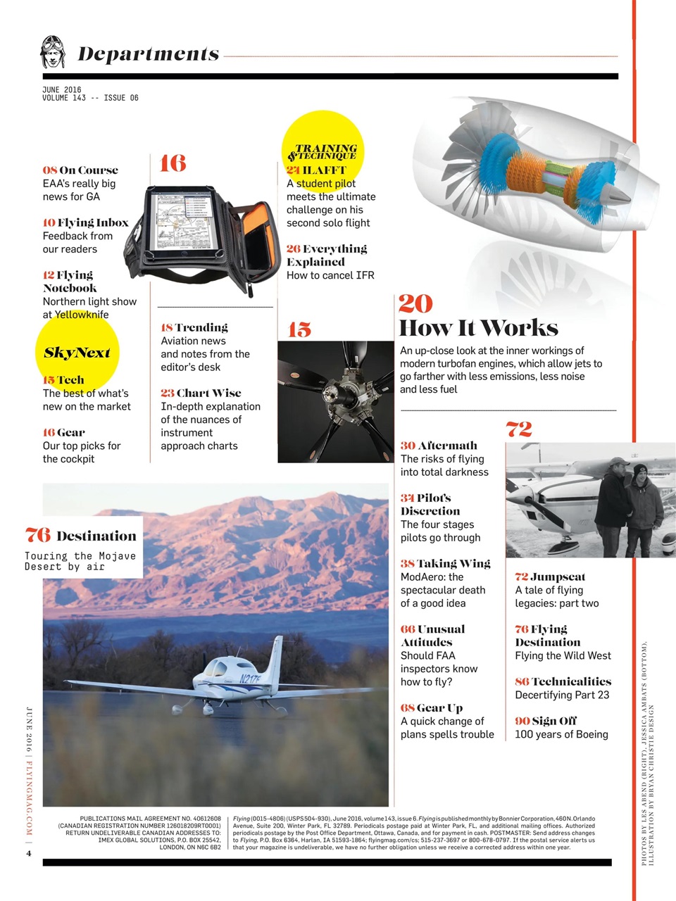 FLYING Magazine Preview Pages