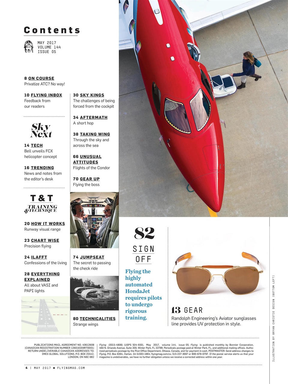 FLYING Magazine Preview Pages