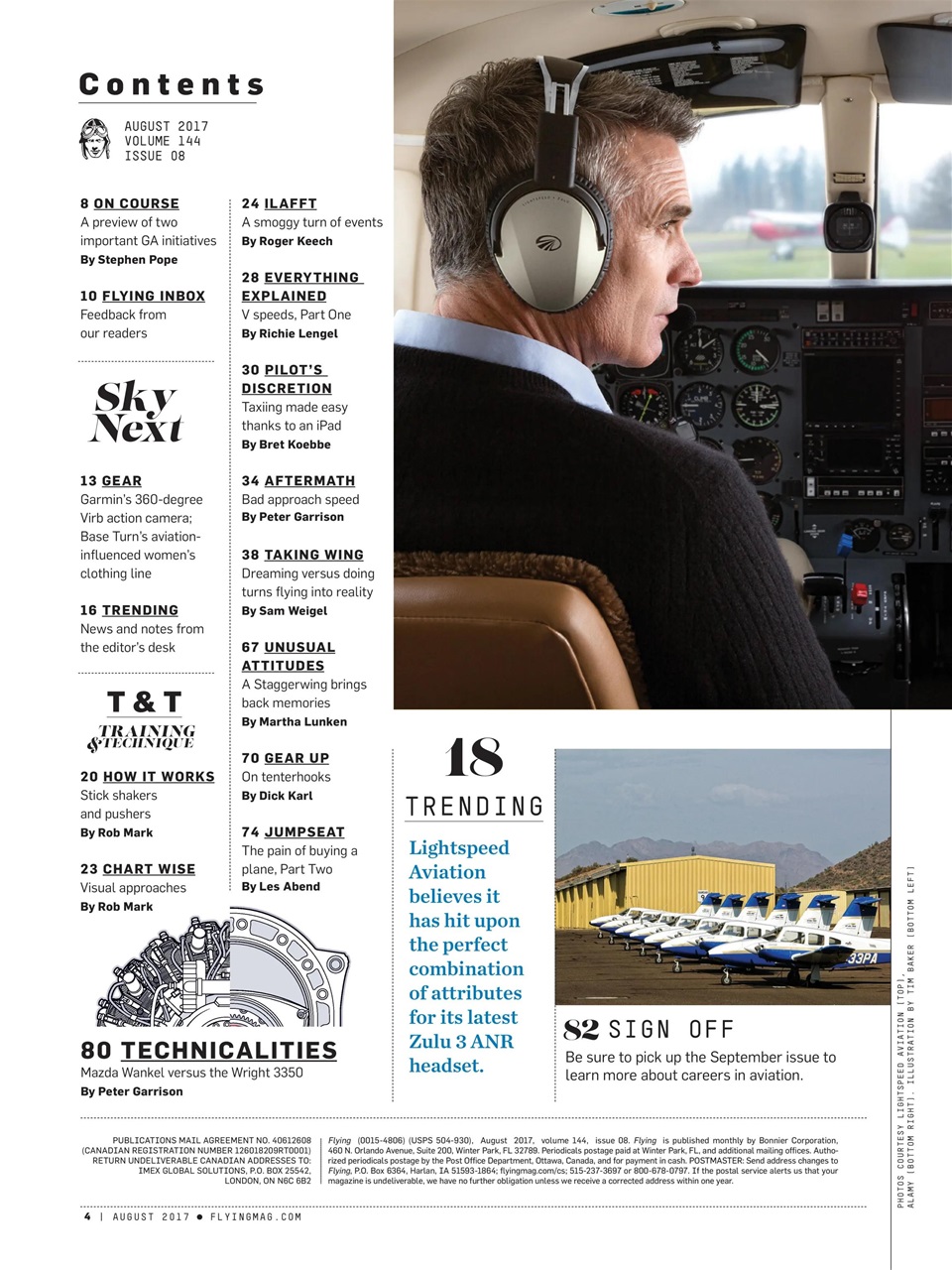 FLYING Magazine Preview Pages