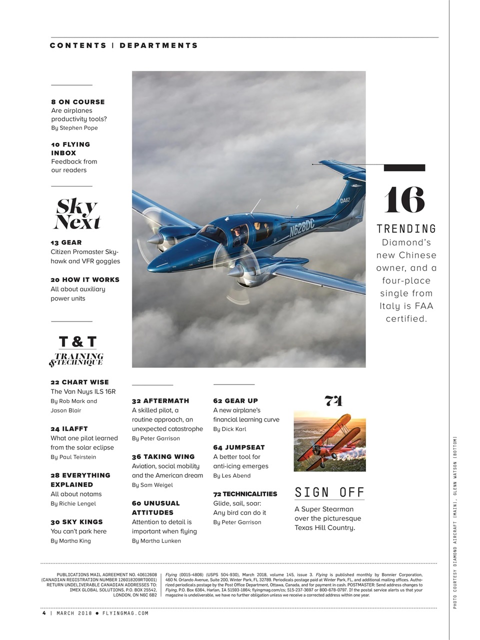 FLYING Magazine Preview Pages