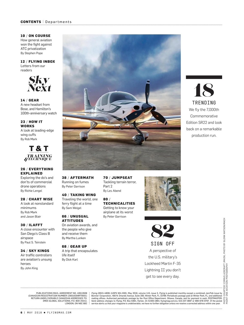 FLYING Magazine Preview Pages