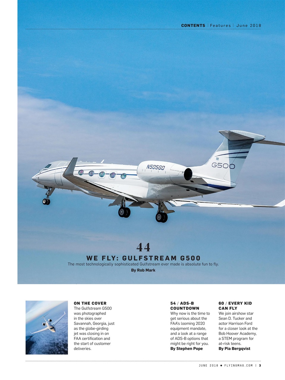 FLYING Magazine Preview Pages