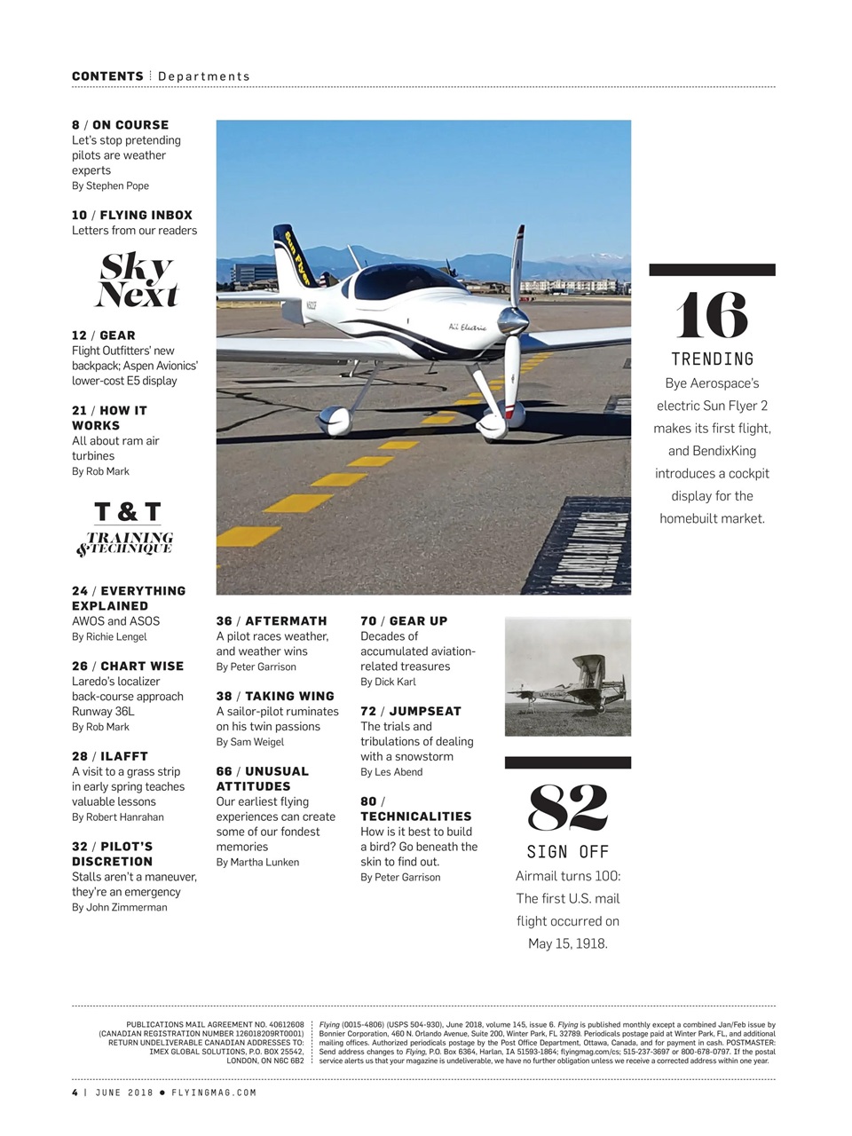 FLYING Magazine Preview Pages