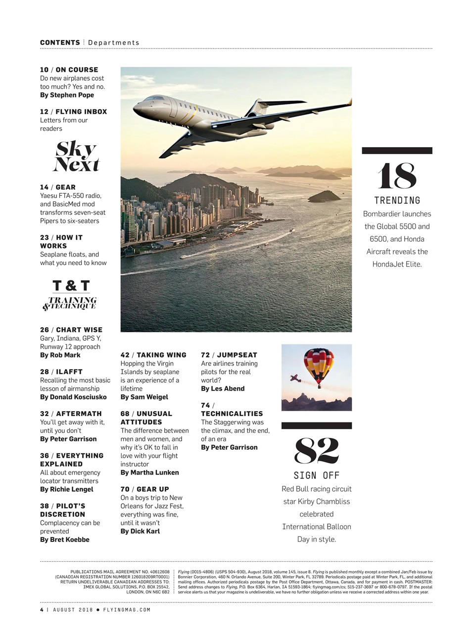 FLYING Magazine Preview Pages