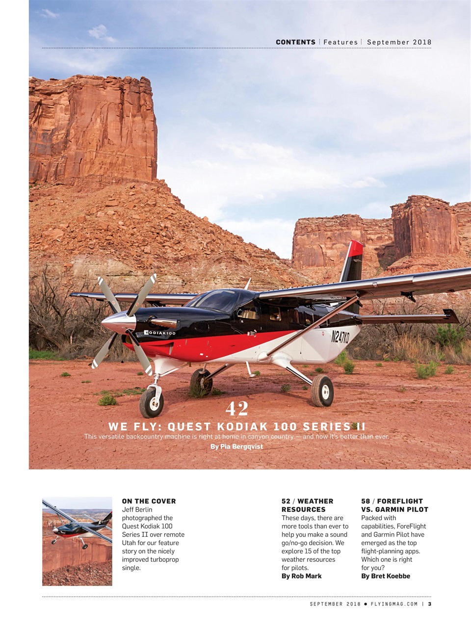 FLYING Magazine Preview Pages