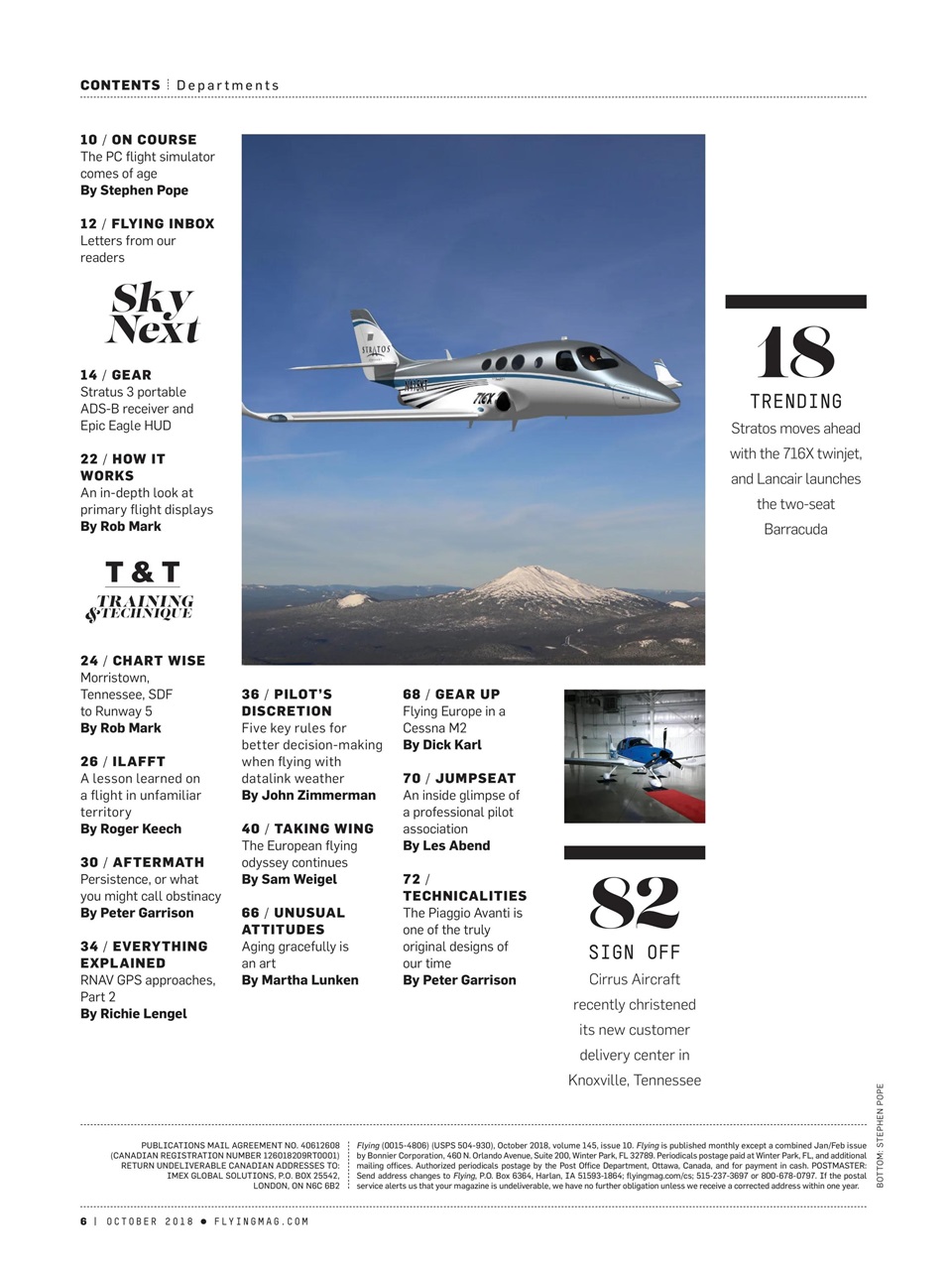 FLYING Magazine Preview Pages