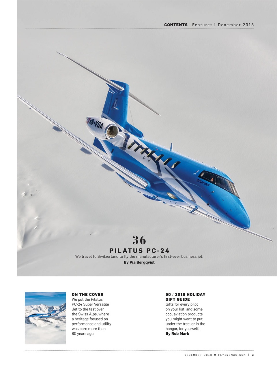 FLYING Magazine Preview Pages