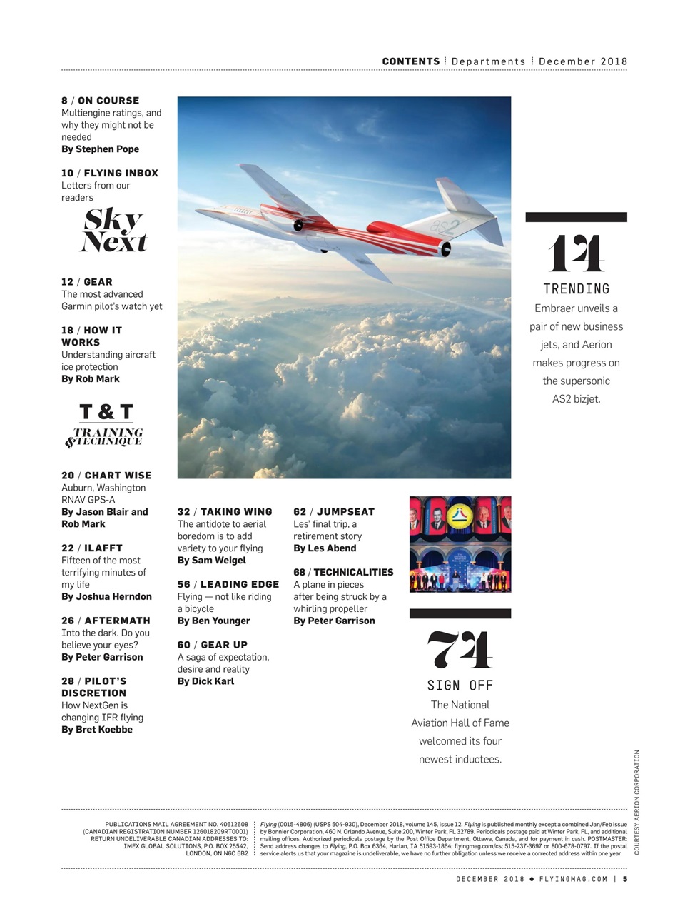 FLYING Magazine Preview Pages