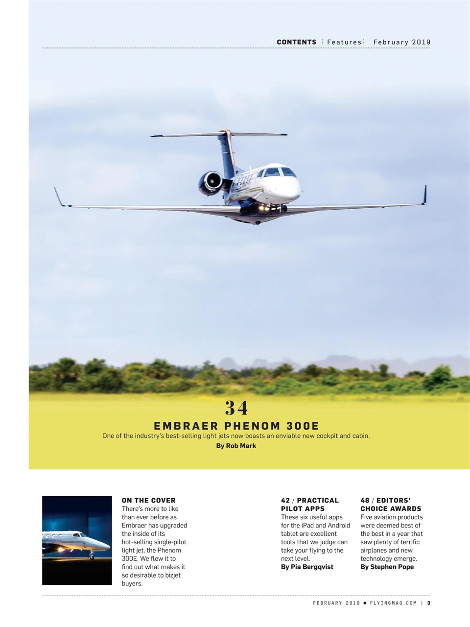 FLYING Magazine Preview Pages