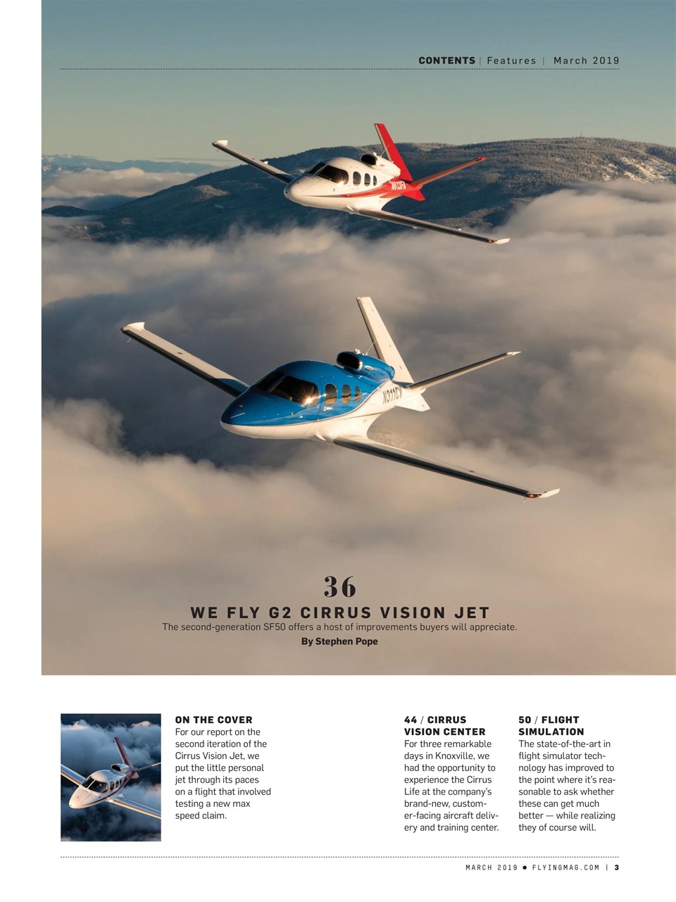 FLYING Magazine Preview Pages