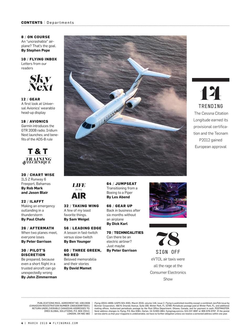 FLYING Magazine Preview Pages