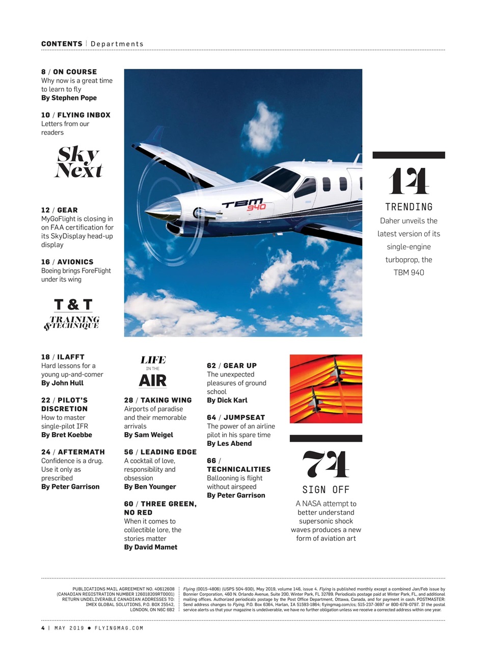 FLYING Magazine Preview Pages