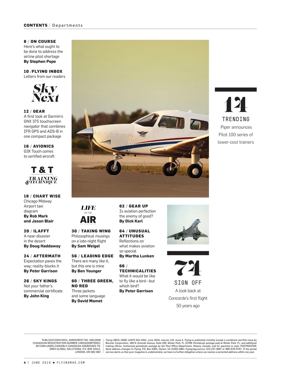 FLYING Magazine Preview Pages