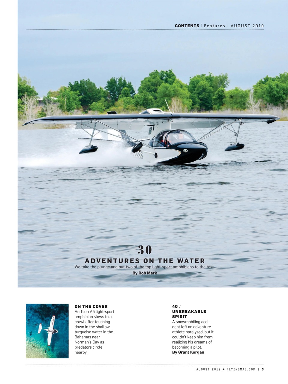 FLYING Magazine Preview Pages