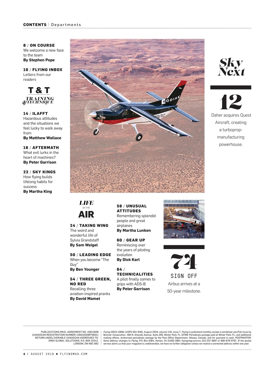 FLYING Magazine Preview Pages