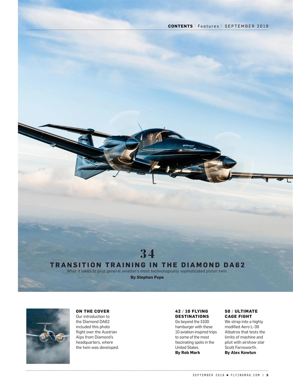 FLYING Magazine Preview Pages