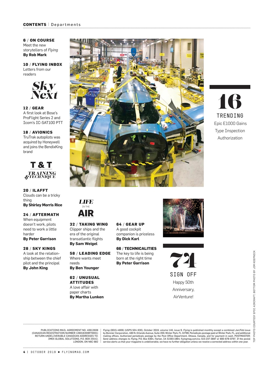FLYING Magazine Preview Pages