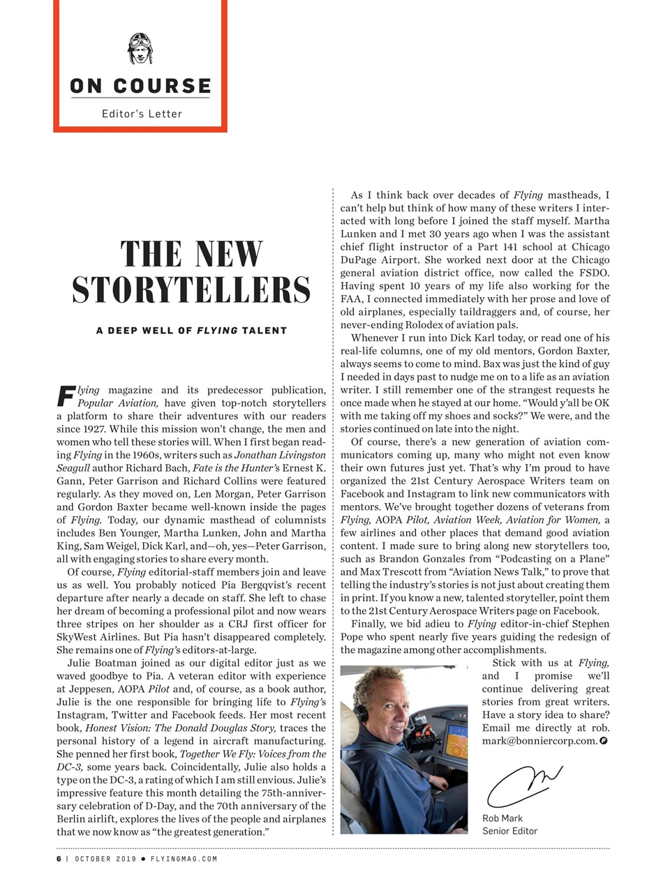 FLYING Magazine Preview Pages